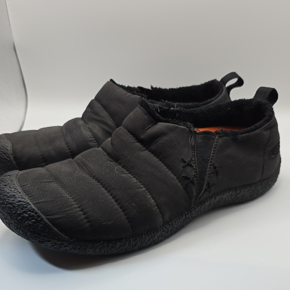 Keen Black Quilted Slip-On Loafers
